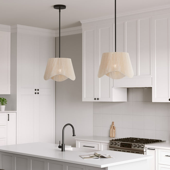 Millennium Lighting Tulara 1 Light Pendant, Matte Black