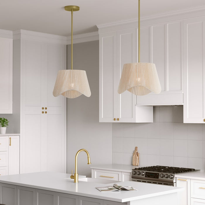 Millennium Lighting Tulara 1 Light Pendant, Vintage Brass