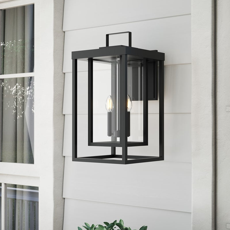 Millennium McDonough 22.25" High 2Lt Outdoor Wall Lantern, Black