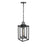 Millennium McDonough 8" 1Lt Outdoor Hanging Lantern, Black/Clear - 901101-PBK
