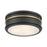 Millennium Lighting Stralara 2 Light Flush Mount, Matte Black - 90202-MB-VB