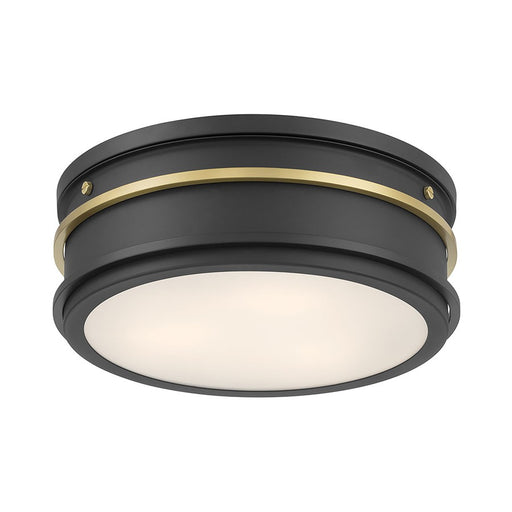 Millennium Lighting Stralara 2 Light Flush Mount, Matte Black - 90202-MB-VB