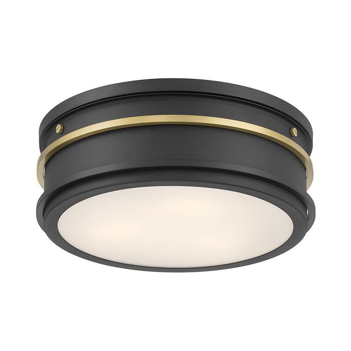 Millennium Lighting Stralara 2 Light Flush Mount, Matte Black - 90202-MB-VB