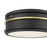 Millennium Lighting Stralara 2 Light Flush Mount, Matte Black
