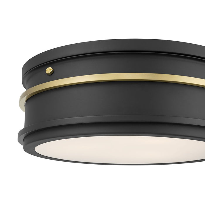 Millennium Lighting Stralara 2 Light Flush Mount, Matte Black