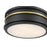 Millennium Lighting Stralara 2 Light Flush Mount, Matte Black