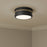 Millennium Lighting Stralara 2 Light Flush Mount, Matte Black