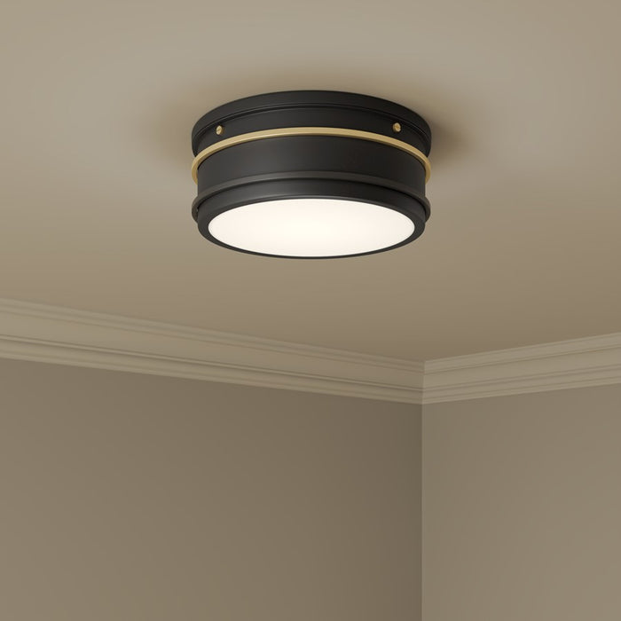 Millennium Lighting Stralara 2 Light Flush Mount, Matte Black