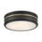 Millennium Lighting Stralara 3 Light Flush Mount, Matte Black - 90203-MB-VB