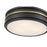 Millennium Lighting Stralara 3 Light Flush Mount, Matte Black