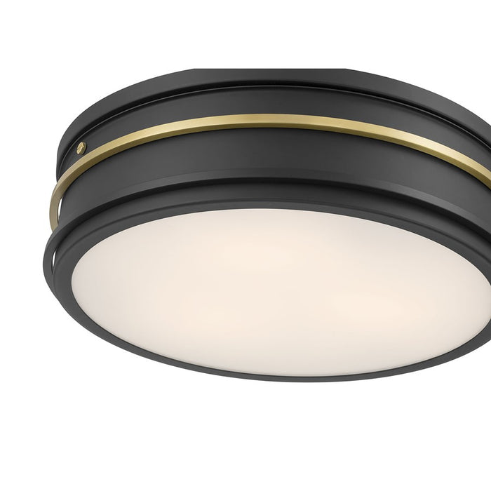 Millennium Lighting Stralara 3 Light Flush Mount, Matte Black