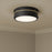 Millennium Lighting Stralara 3 Light Flush Mount, Matte Black