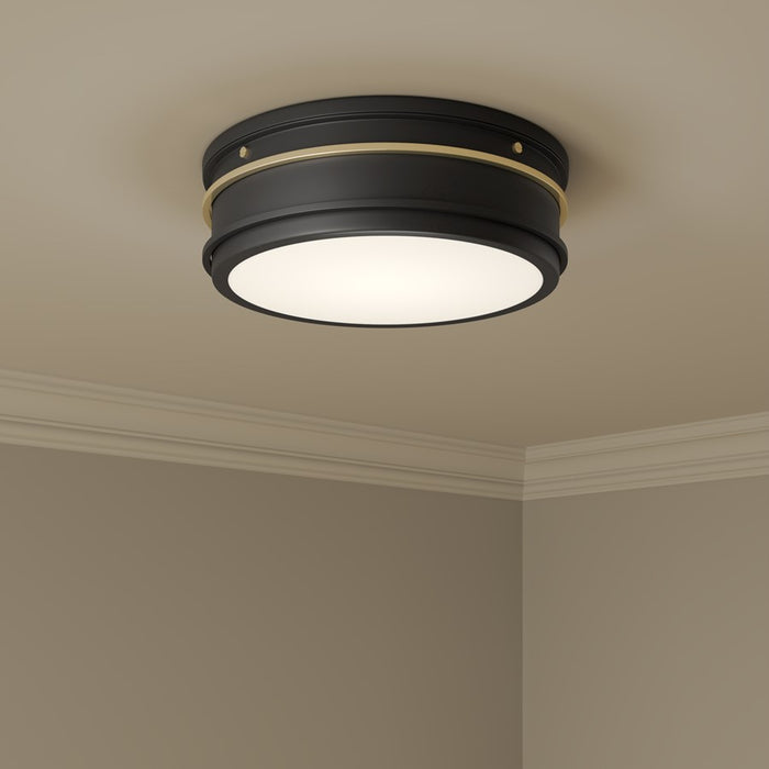 Millennium Lighting Stralara 3 Light Flush Mount, Matte Black