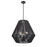 Millennium Lighting Elise 3Lt 22" Pendant, Black/Black - 9023-MB