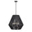 Millennium Lighting Elise 3Lt 22" Pendant, Black/Black
