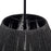 Millennium Lighting Elise 3Lt 22" Pendant, Black/Black