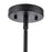 Millennium Lighting Elise 3Lt 22" Pendant, Black/Black