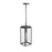 Millennium Alpharetta 7.5" 1Lt Outdoor Hanging Lantern, Black/Clear - 902301-PBK