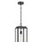 Millennium Alpharetta 7.5" 1Lt Outdoor Hanging Lantern, Black/Clear