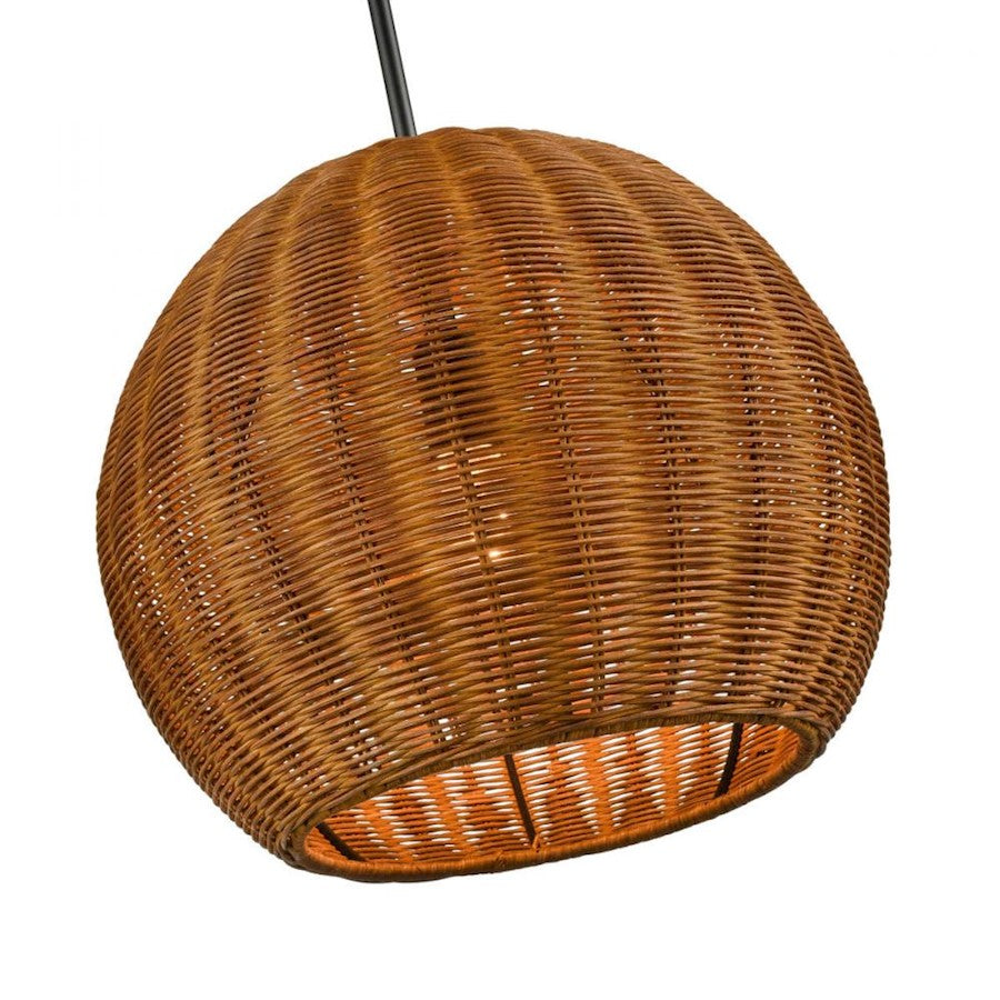 Millennium Lighting Elise 1 Light Pendant, Natural