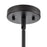 Millennium Lighting Elise 3Lt 22" Pendant, Black/Natural