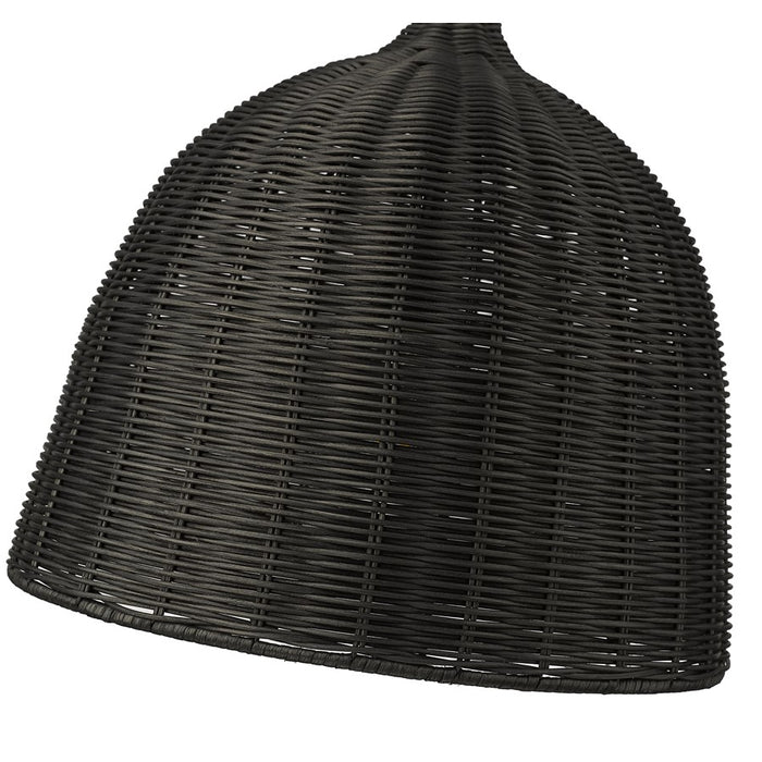 Millennium Lighting Elise 1 Light Pendant, Matte Black