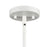 Millennium Elise 1 Light 15" Pendant, White