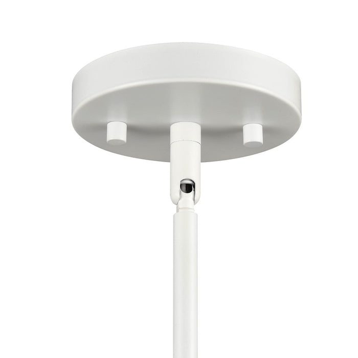 Millennium Elise 1 Light 15" Pendant, White