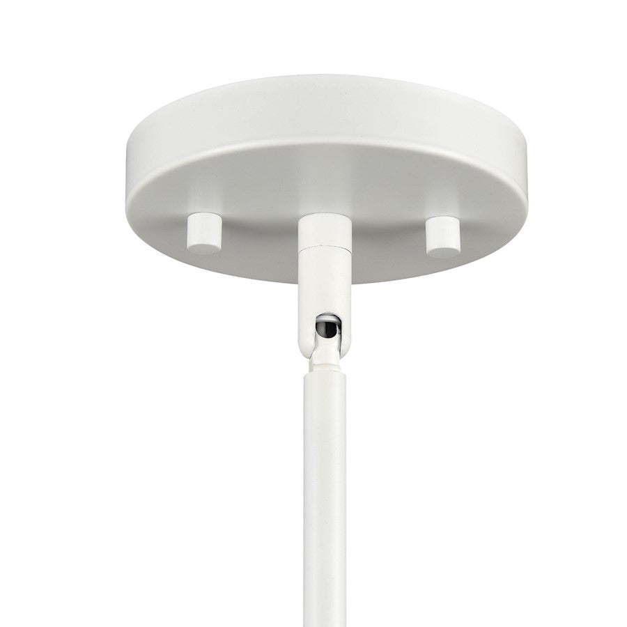 Millennium Elise 1 Light 15" Pendant, White