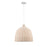 Millennium Elise 1 Light 15" Pendant, White