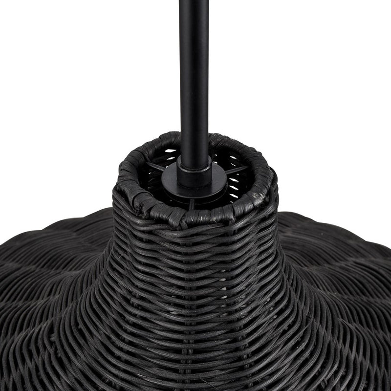 Millennium Lighting Elise 4Lt 24" Pendant, Black/Black