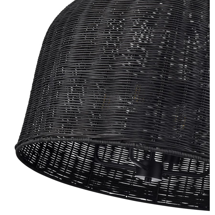 Millennium Lighting Elise 4Lt 24" Pendant, Black/Black