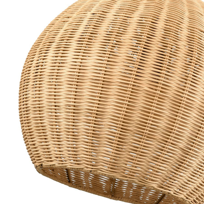 Millennium Lighting Elise 1Lt 16" Pendant, Black/Natural