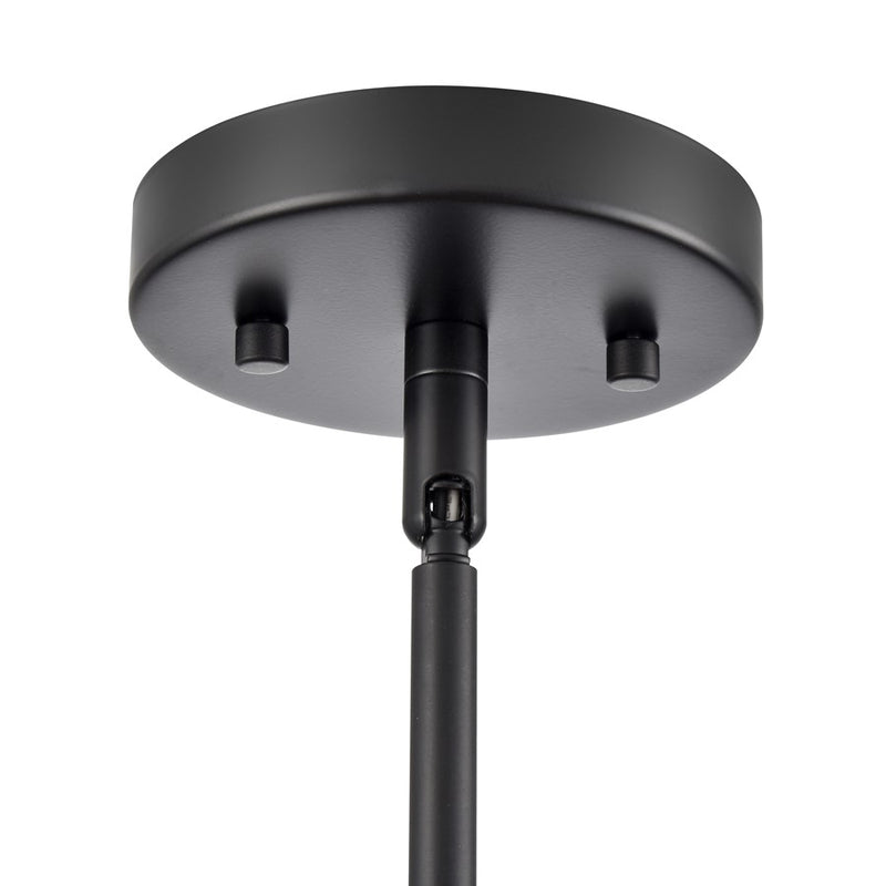 Millennium Lighting Elise 1Lt 16" Pendant, Black/Natural