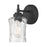 Millennium Clarvyn 1Lt Wall Sconce, Black/Clear Stone Water - 909101-MB