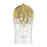 Millennium Clarvyn 1Lt Wall Sconce, Brass/Clear Stone Water