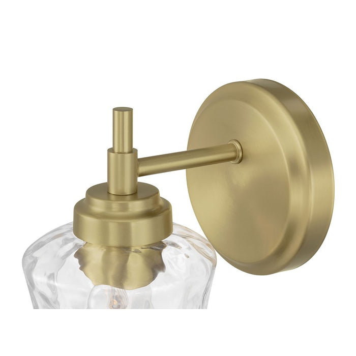 Millennium Clarvyn 1Lt Wall Sconce, Brass/Clear Stone Water
