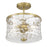 Millennium Clarvyn 2Lt Ceiling Fixture, Brass/Clear Stone Water - 909201-VB