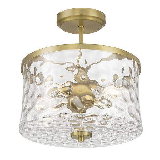 Millennium Clarvyn 2Lt Ceiling Fixture, Brass/Clear Stone Water - 909201-VB