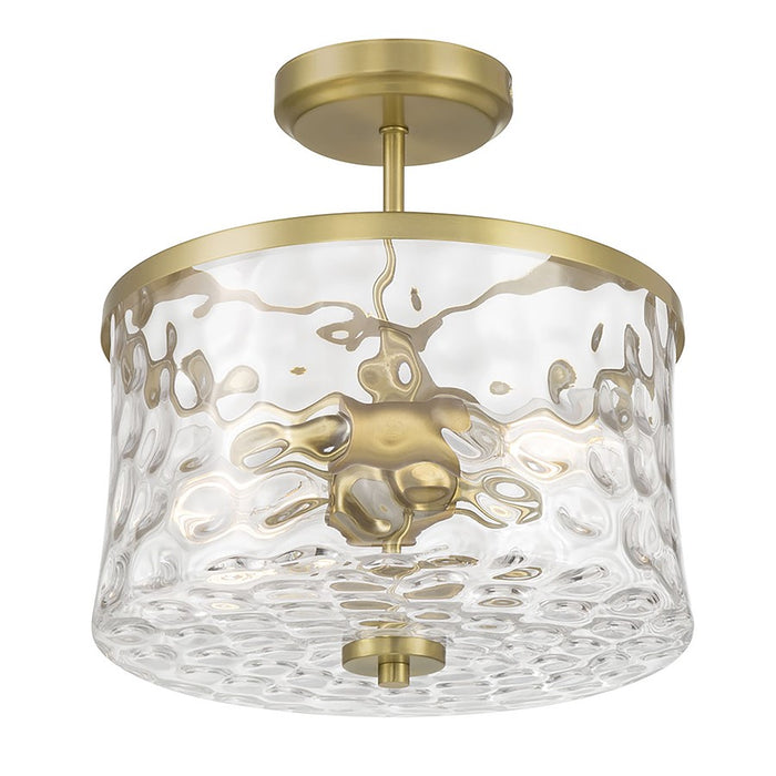 Millennium Clarvyn 2Lt Ceiling Fixture, Brass/Clear Stone Water - 909201-VB