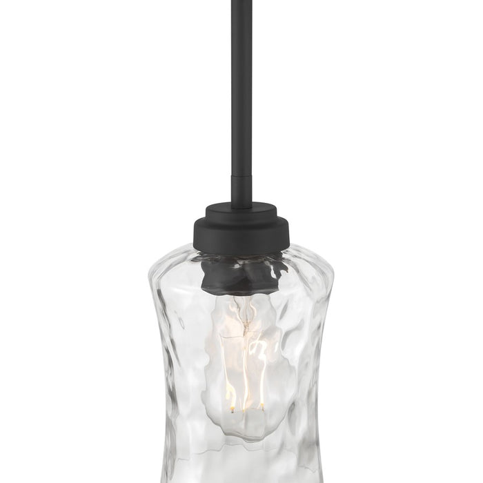 Millennium Clarvyn 1Lt Pendant, Black/Clear Stone Water