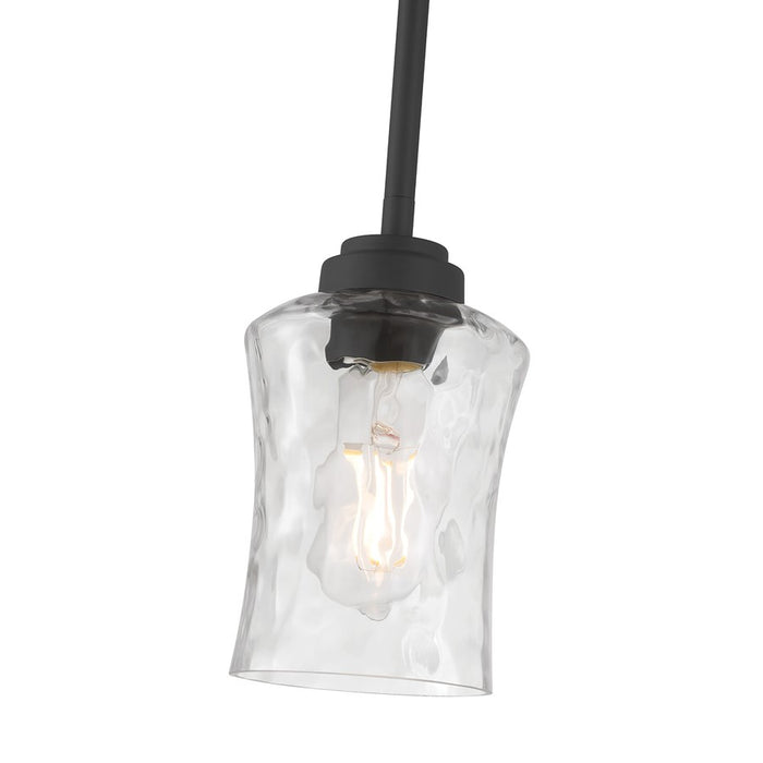 Millennium Clarvyn 1Lt Pendant, Black/Clear Stone Water
