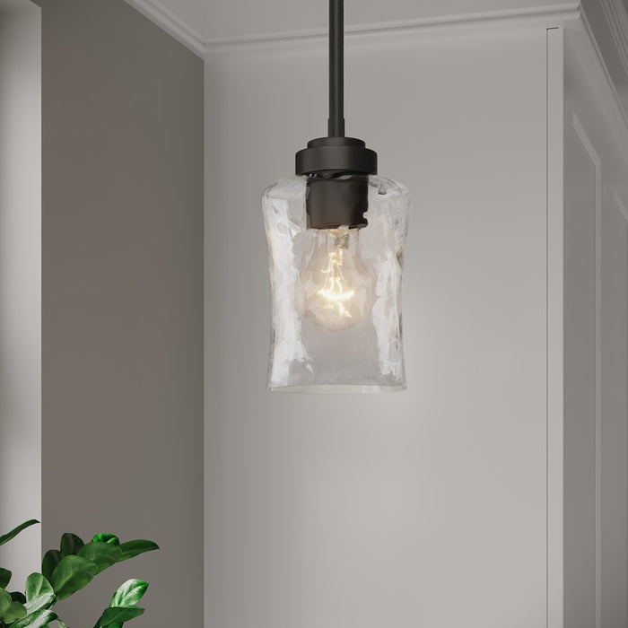 Millennium Clarvyn 1Lt Pendant, Black/Clear Stone Water