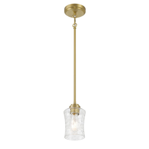 Millennium Clarvyn 1Lt Pendant, Brass/Clear Stone Water - 909301-VB
