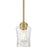 Millennium Clarvyn 1Lt Pendant, Brass/Clear Stone Water