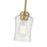 Millennium Clarvyn 1Lt Pendant, Brass/Clear Stone Water