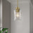 Millennium Clarvyn 1Lt Pendant, Brass/Clear Stone Water