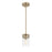 Millennium Lighting Lunden 1 Light Pendant, Modern Gold/Clear - 91011-MG