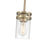 Millennium Lighting Lunden 1 Light Pendant, Modern Gold/Clear