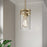Millennium Lighting Lunden 1 Light Pendant, Modern Gold/Clear